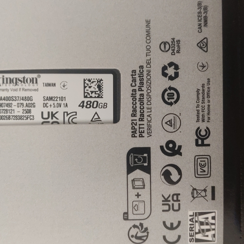 Kingston A400 Black SSD 480GB - Picture 9 of 11